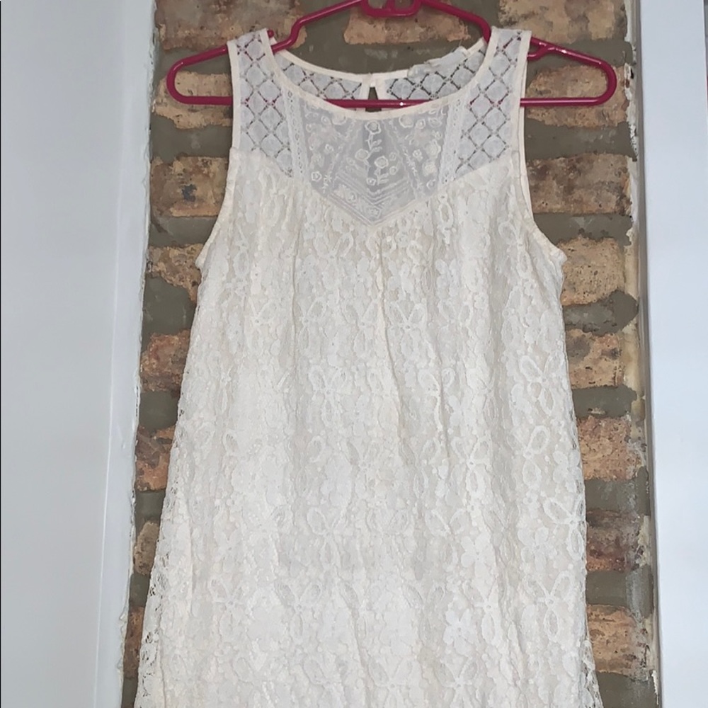 Cream Lace Dress from Jolt